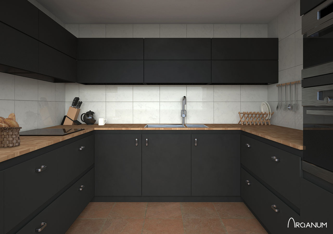 Edificio de once viviendas en Sagunto, cocina